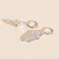 Bat Wing Chunky Huggie Hoop Charms