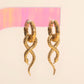 Snake Chunky Huggie Hoop Charms