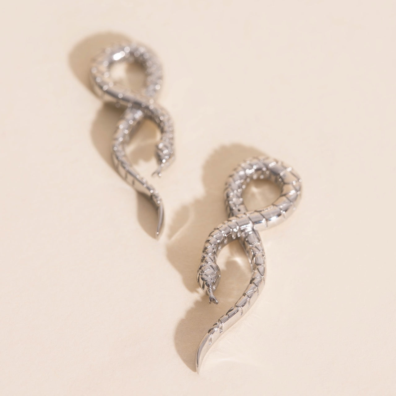 Snake Chunky Huggie Hoop Charms