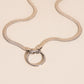 Hammered Circle Necklace Charm Clasp (18mm)