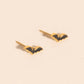 Black Bat Stud Earrings