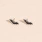 Black Bat Stud Earrings