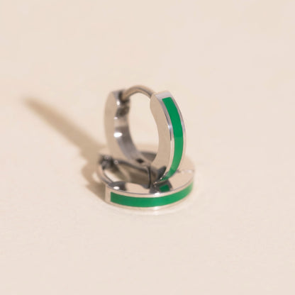 Color Tiny Huggie Hoop Earrings