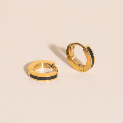 Color Tiny Huggie Hoop Earrings