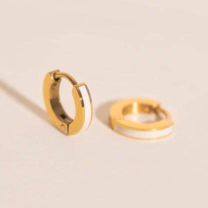 Color Tiny Huggie Hoop Earrings
