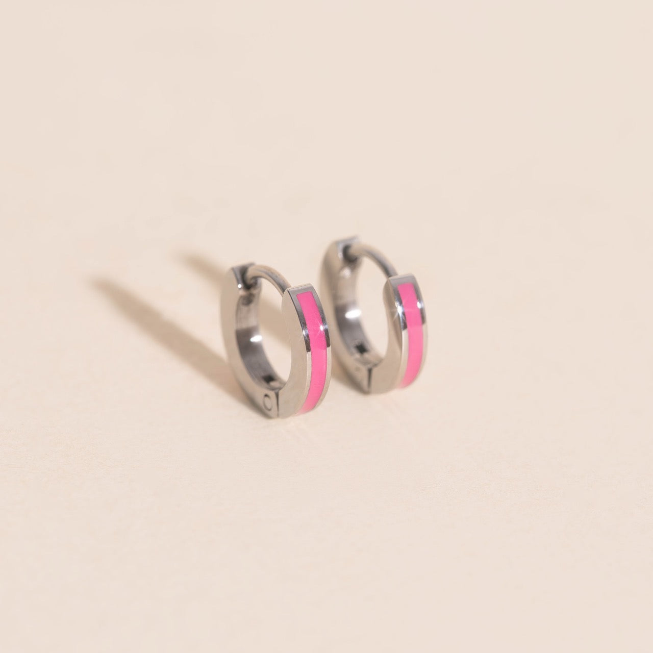 Color Tiny Huggie Hoop Earrings