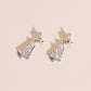 Pearl Christmas Tree Stud Earrings