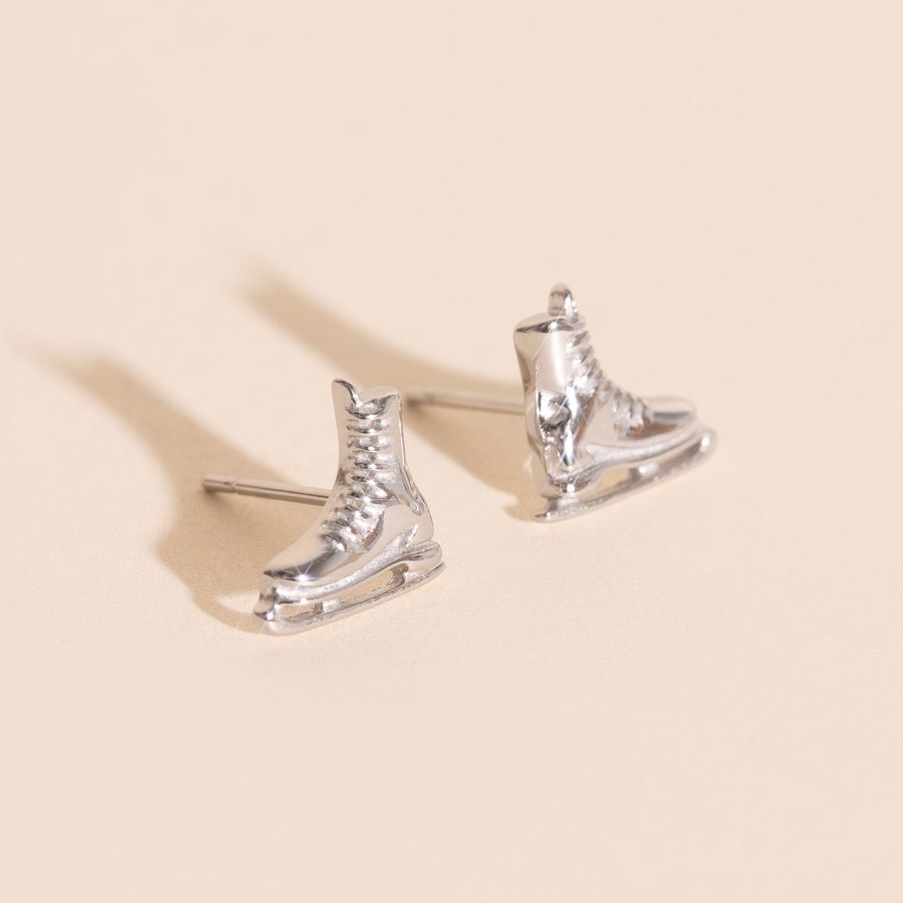 Ice Skate Stud Earrings