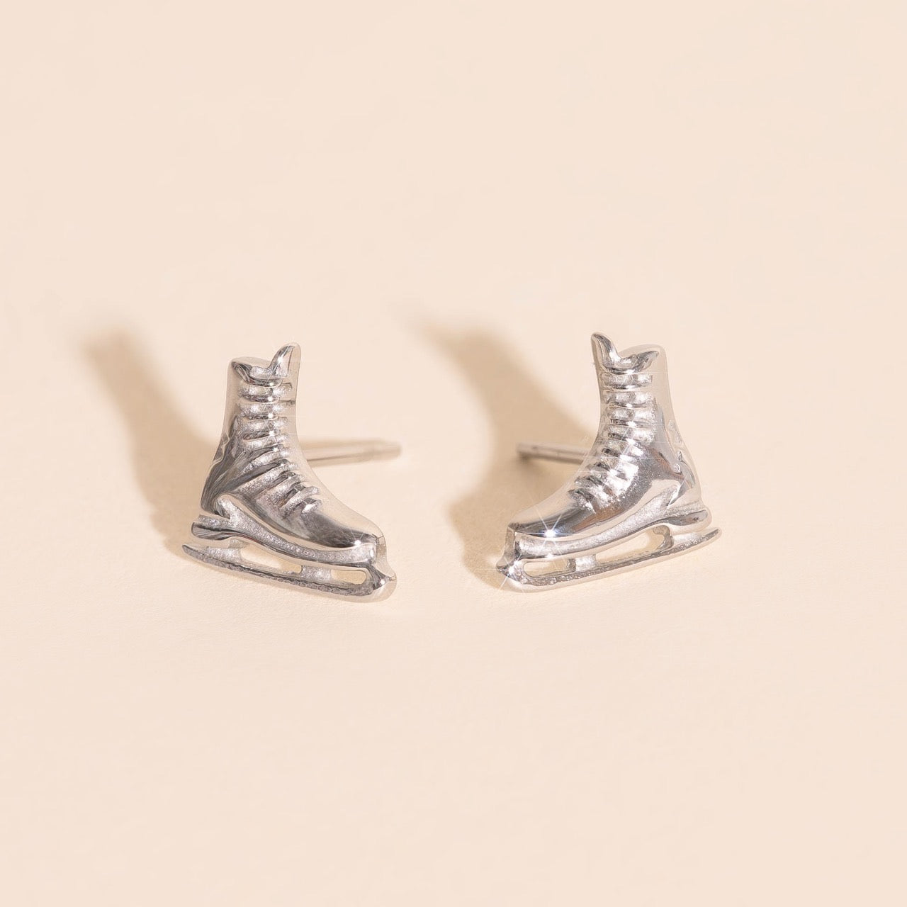 Ice Skate Stud Earrings