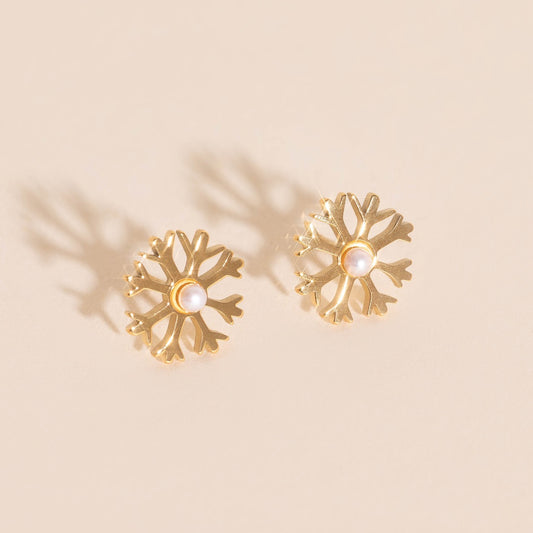 Snowflake Stud Earrings