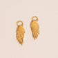 Wing Chunky Huggie Hoop Charms