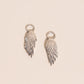 Wing Chunky Huggie Hoop Charms