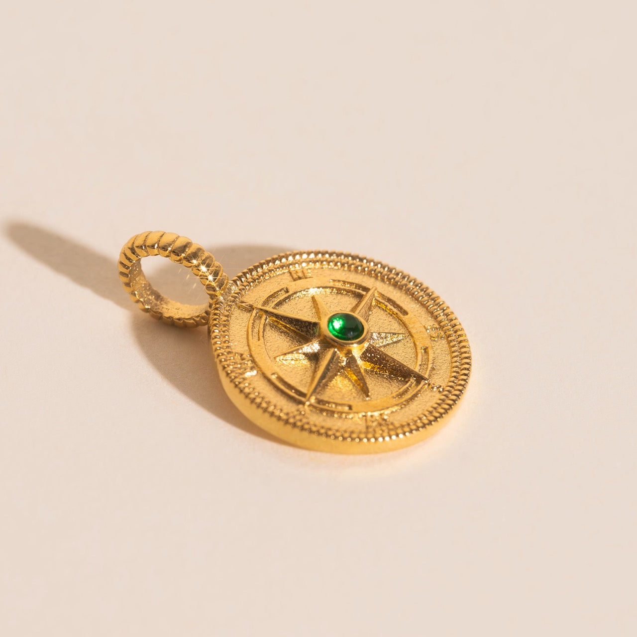 Crystal Compass Necklace Charm