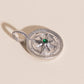 Crystal Compass Necklace Charm