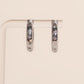 Starburst Chunky Rounded Huggie Hoop Earrings