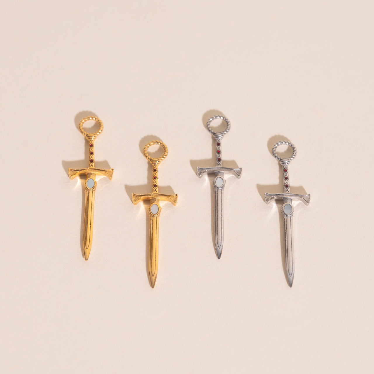 Sword Chunky Huggie Hoop Charms – Oh Clementine
