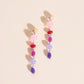 Beaded Dangle Stud Earrings
