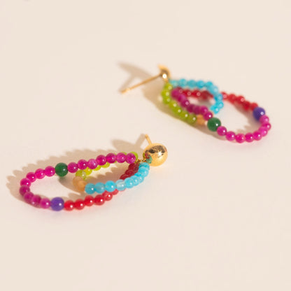 Tinsel Stud Earrings