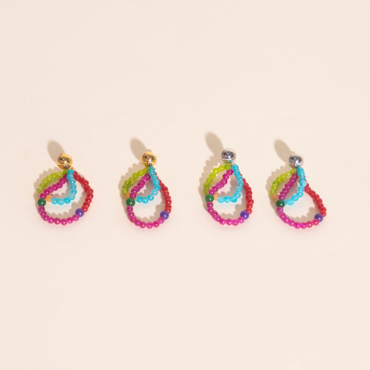 Tinsel Stud Earrings