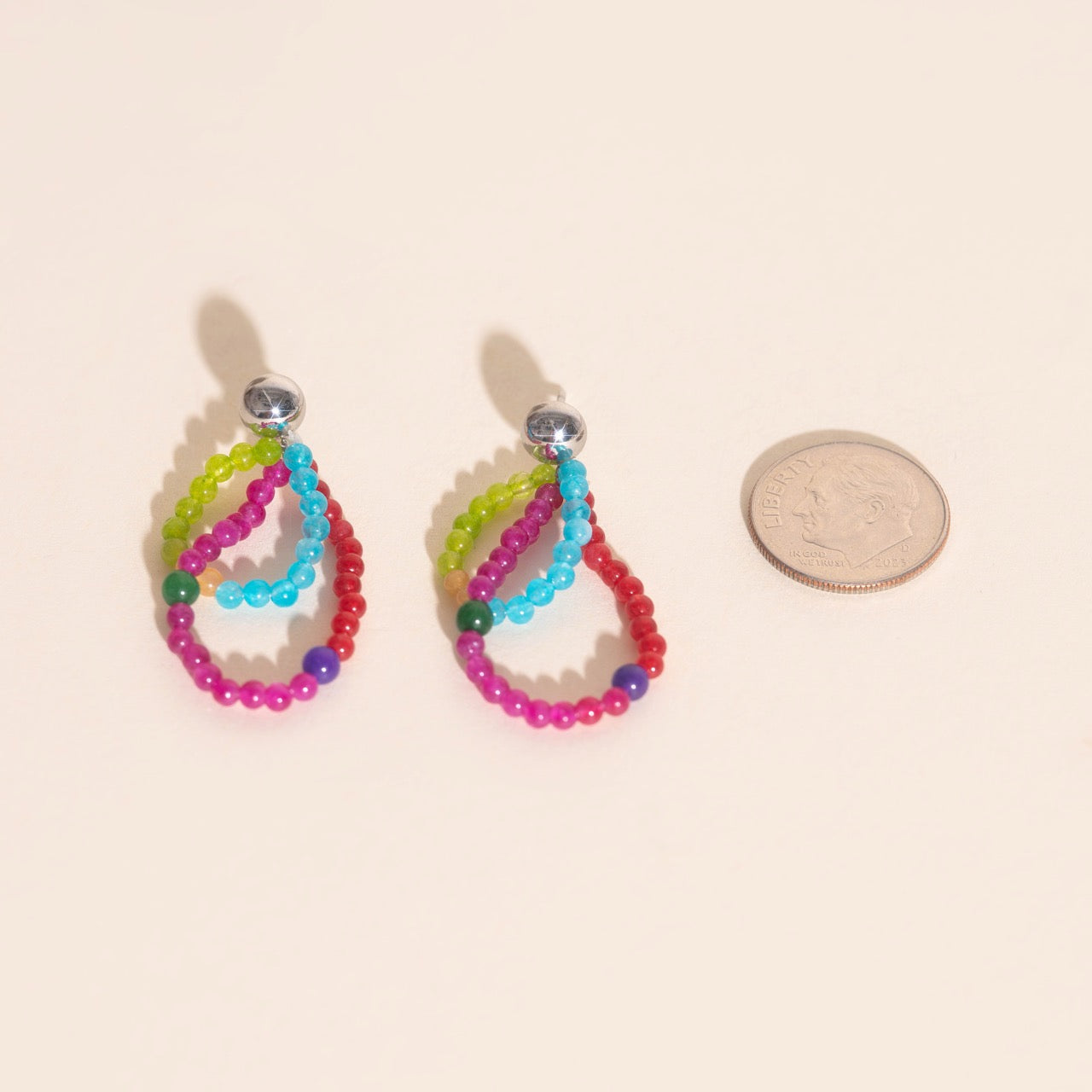 Tinsel Stud Earrings