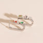 Christmas Oblong 3D Huggie Hoop Earrings