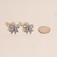 Luxe Ribbon Bow Stud Earrings