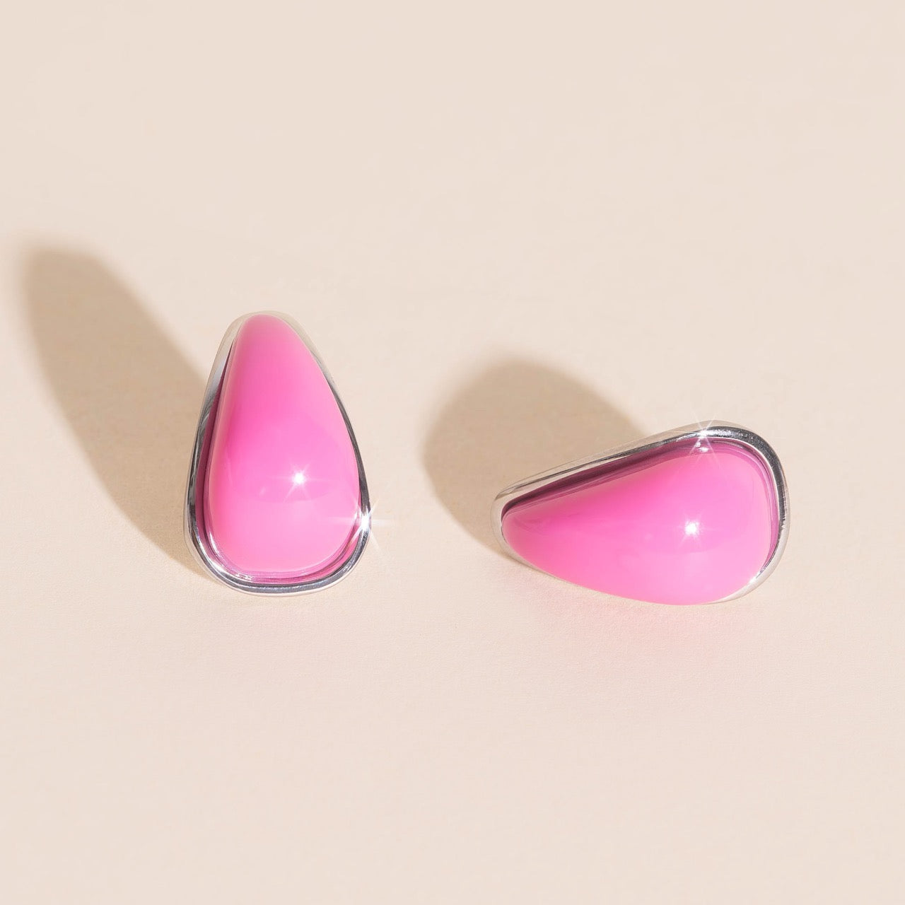 Color Pop Tear Drop Stud Earrings