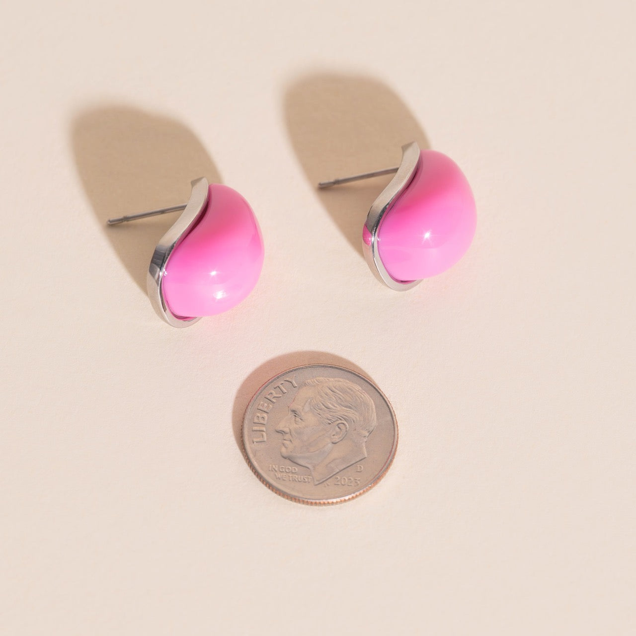 Color Pop Tear Drop Stud Earrings