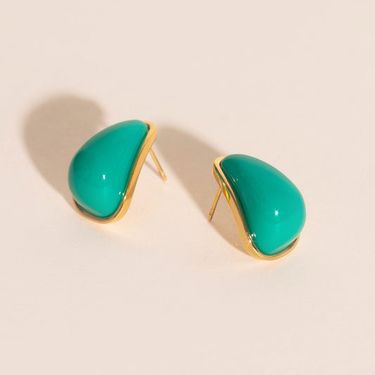 Color Pop Tear Drop Stud Earrings
