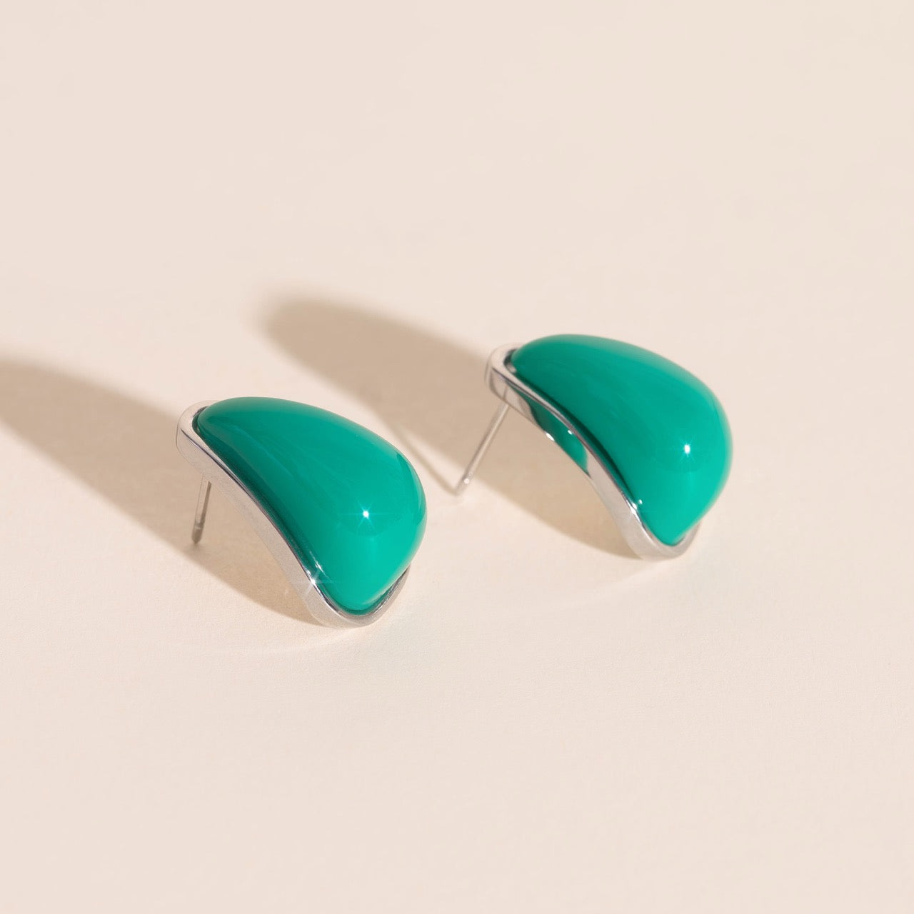 Color Pop Tear Drop Stud Earrings