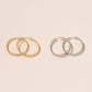 Lasso Rope Rounded Huggie Hoop Earrings