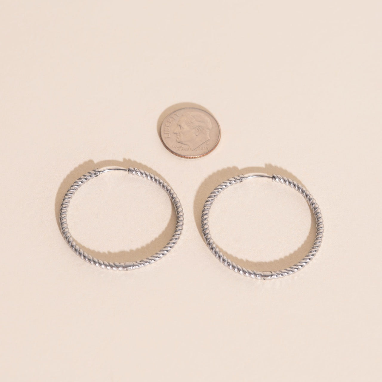 Lasso Rope Rounded Huggie Hoop Earrings – Oh Clementine