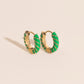 Color Chunky Rounded Huggie Hoop Earrings
