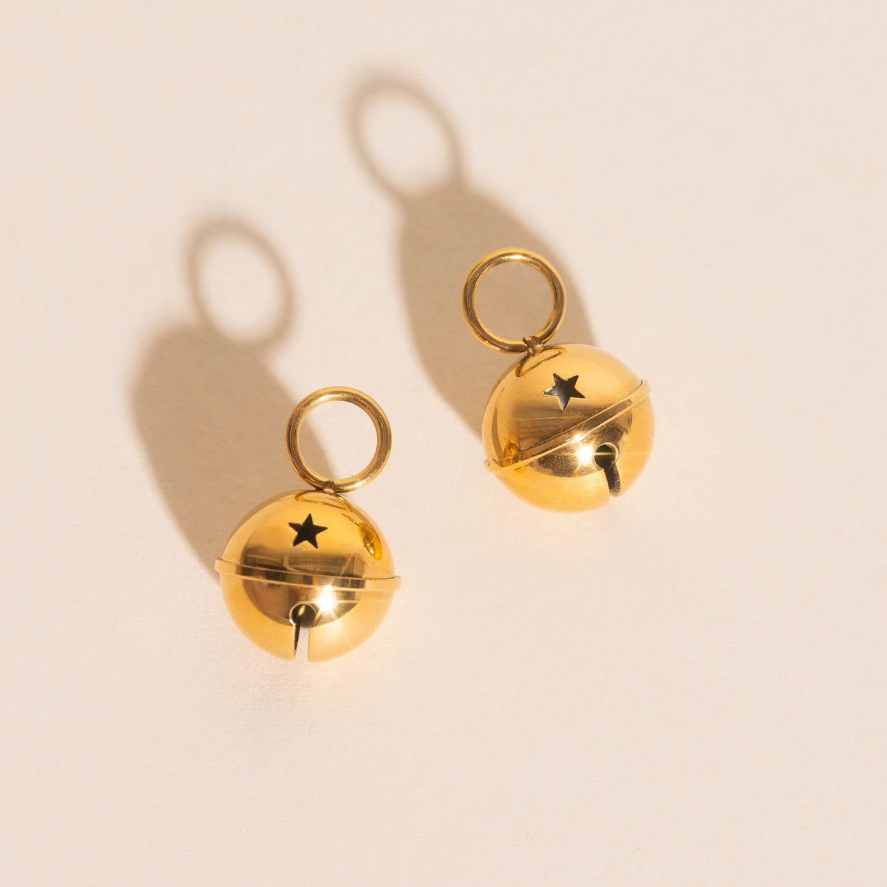 Bell Chunky Huggie Hoop Charms