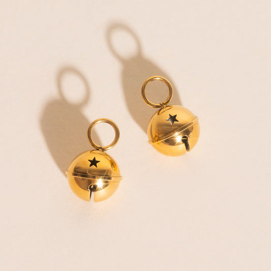 Bell Chunky Huggie Hoop Charms
