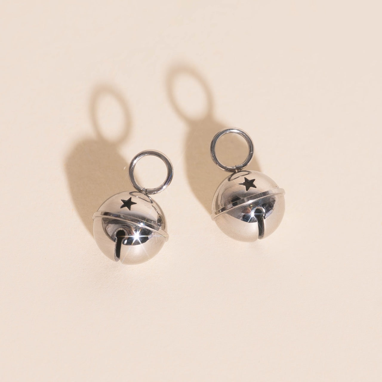 Bell Chunky Huggie Hoop Charms