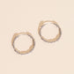 Barbed Wire Huggie Hoop Earrings