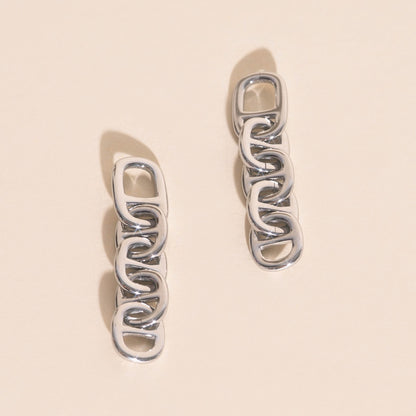 Chain Chunky Huggie Hoop Charms