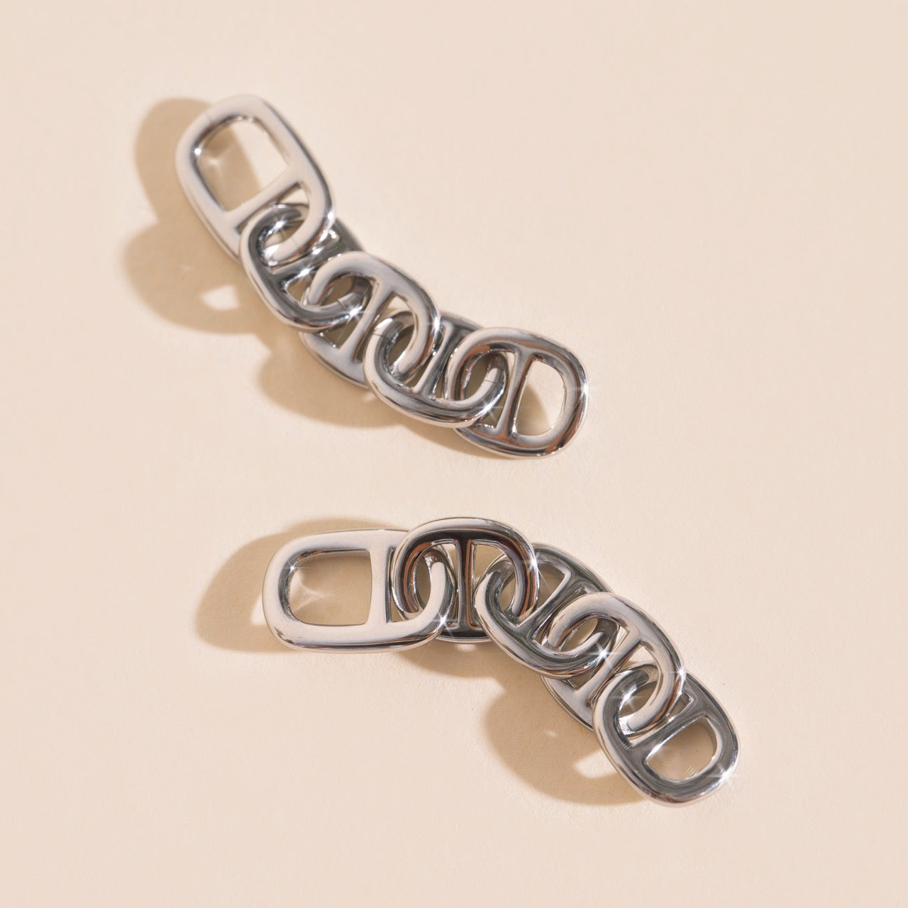 Chain Chunky Huggie Hoop Charms