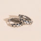 Black Star Chunky Huggie Hoop Earrings