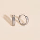 Snake Chunky Huggie Hoop Earrings
