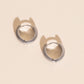 Snake Chunky Huggie Hoop Earrings
