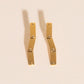 Flat Hammered Bar Stud Earrings
