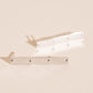 Flat Hammered Bar Stud Earrings