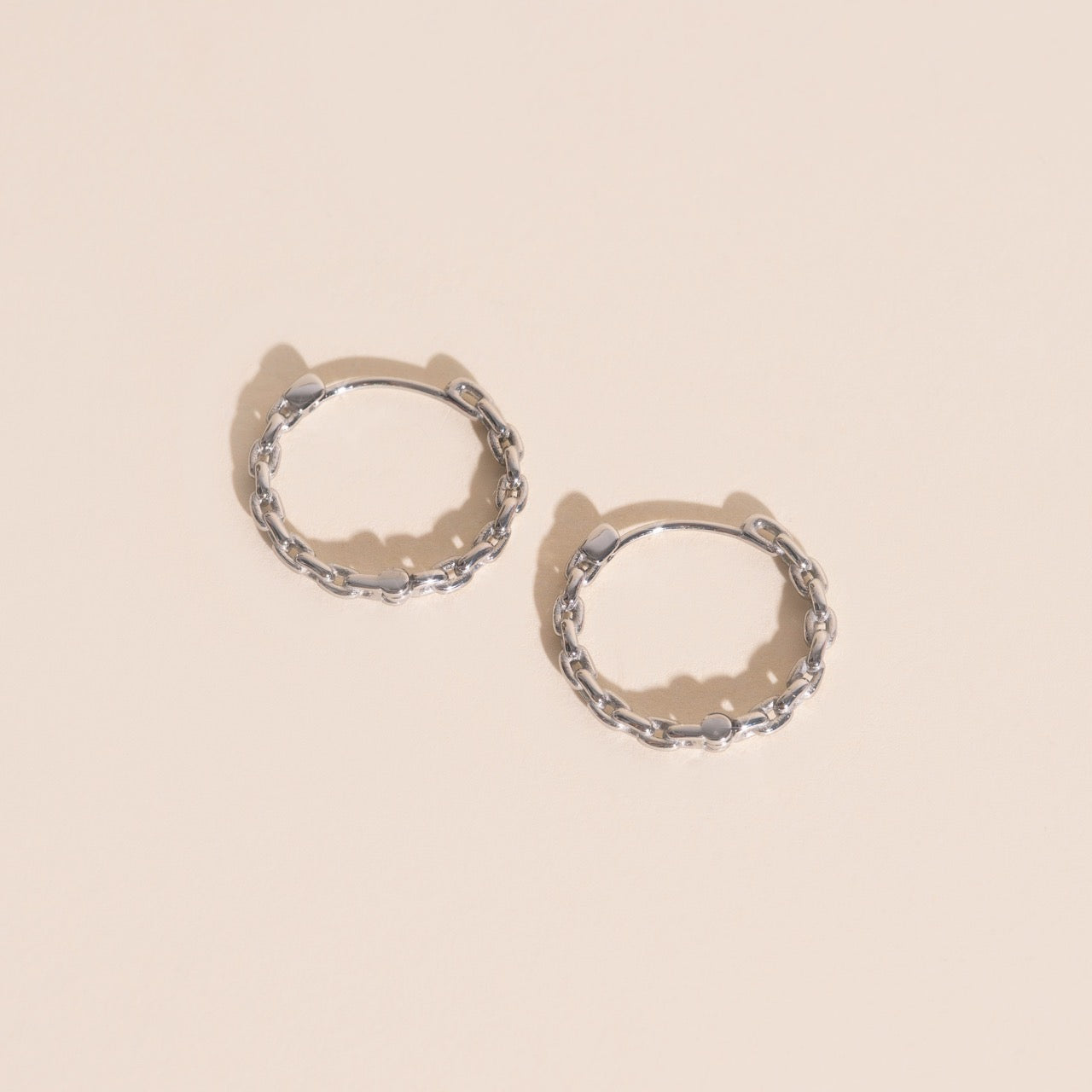 Chain Huggie Hoop Earrings – Oh Clementine