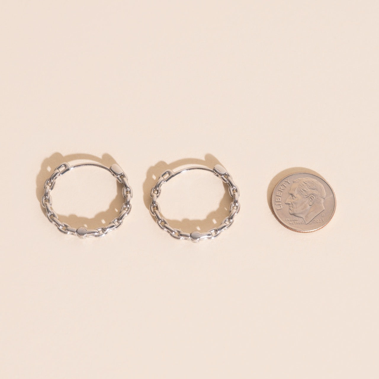 Chain Huggie Hoop Earrings – Oh Clementine