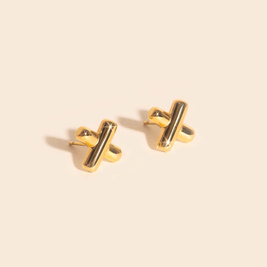 X Stud Earrings