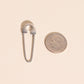 Safety Pin Necklace Charm Clasp (31mm)