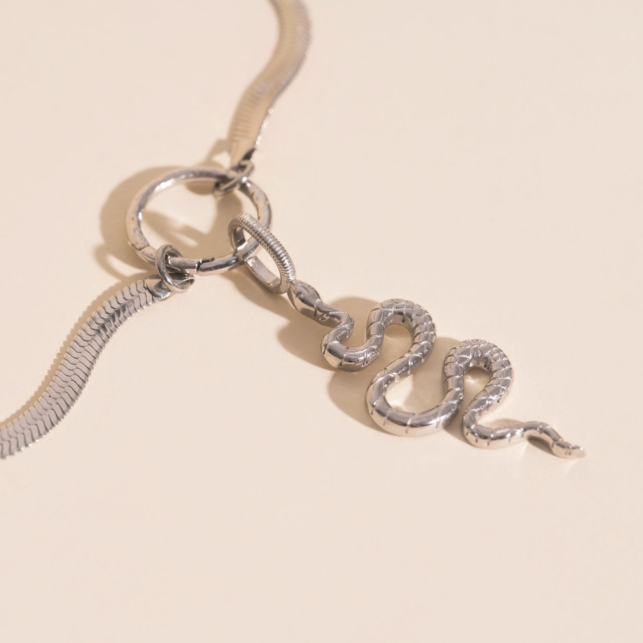Snake Necklace Charm