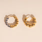 Ball Chunky Huggie Hoop Earrings
